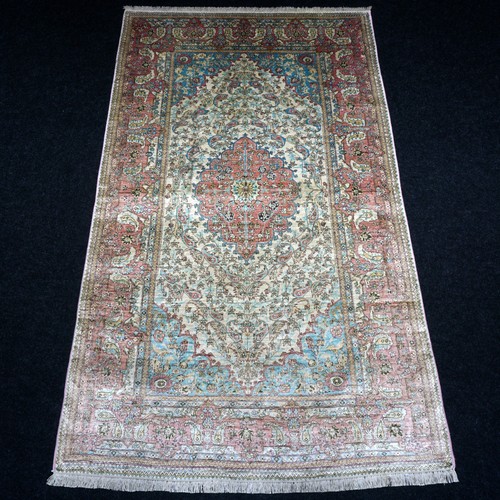 Tapis soie ghom - x, cm