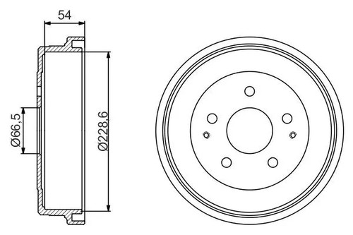 Tambour frein essieu - tambour,