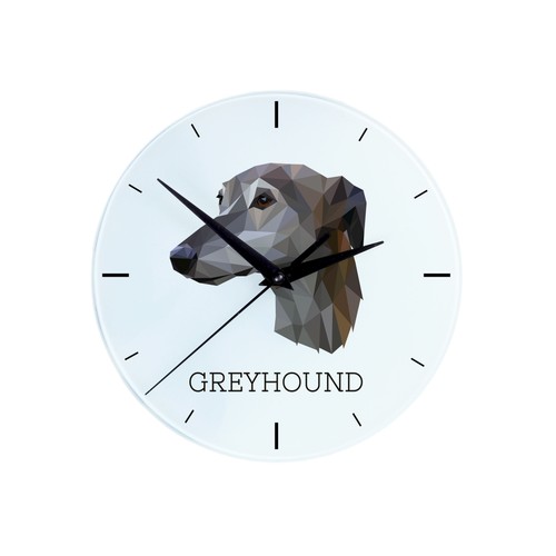 Lévrier anglais horloge - lévrier,