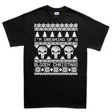 Punisher Ugly Christmas Xmas Sweater Mens T shirt Tee Top T-shirt