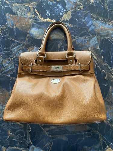 Sac main cuir camel - cuir, mac