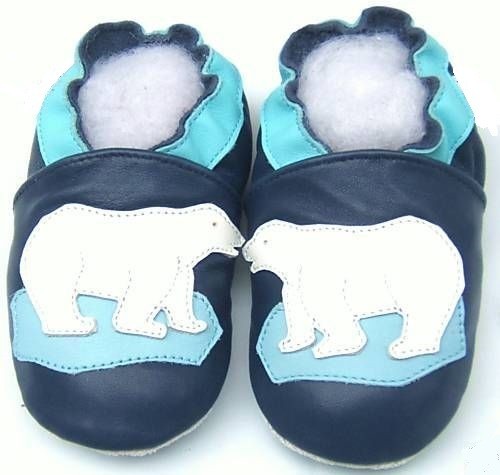 Chaussons cuir souple - cuir,