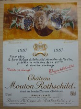 étiquette vin chateau Mouton
