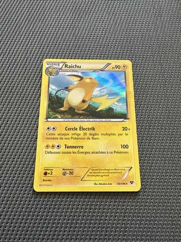 Carte pokémon raichu holo - carte,