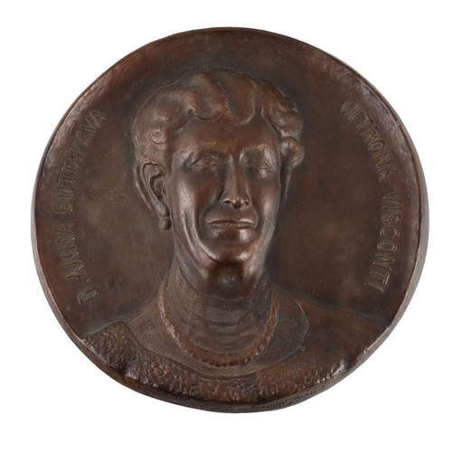 Tuile ancienne bronze femme - ancienne,