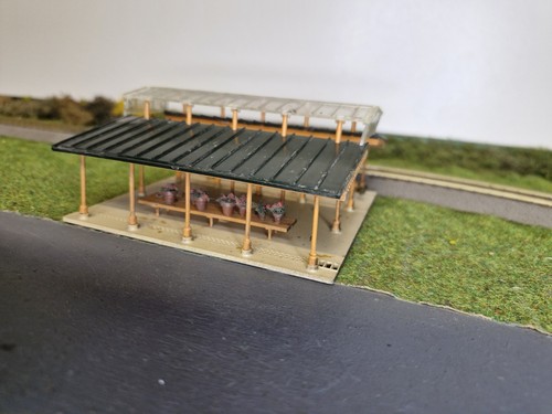 Maquette marché fleurs - maquette, de