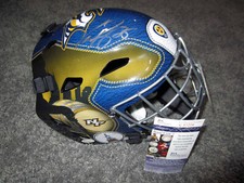 Pekka Rinne Nashville Predators Signé Vezina Trophée Gardien Masque W / Bas COA