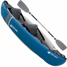 Sevylor Adventure Kayak Kit Set Kayak Bateau Gonflable Kanu Freizeitkajak Bleu