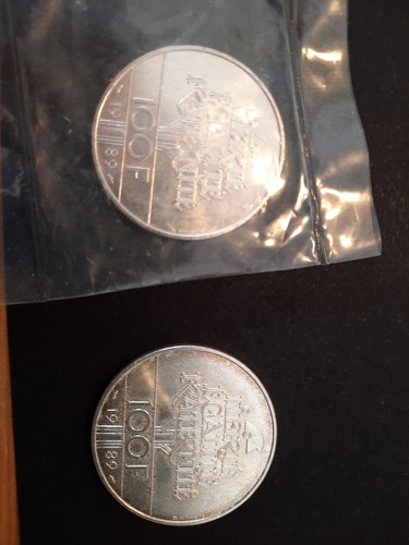 Pieces argent 100 frs - pieces, en