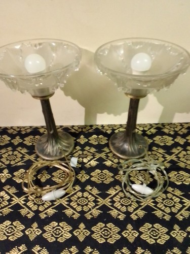 Paire lampes chevet art - lampes, de