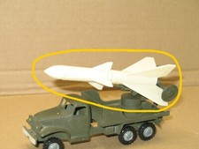 FJ, 1 fusée BLANCHE pour camion DODGE ou GMC france jouet militaire FRANCE