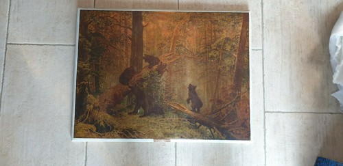 Chromographie sur toile ours - chromographie,