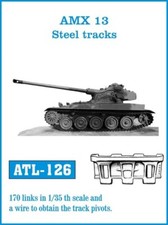 Friulmodel ATL-126 - 1/35 Amx 13 Steel Tracks (Chaînes) - Neuf