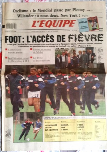 Equipe journal 08 1988 - l'equipe, 23/08/1988