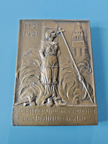 Médaille bronze jeanne arc - jeanne, d'arc