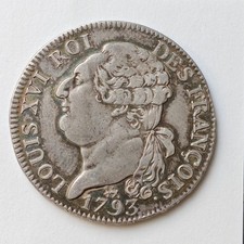 1/2 écu de 3 Livres Louis XVI 1793 Paris