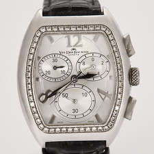 VAN DER BAUWEDE - Magnum XS Chrono calibre 65 - Montre en acier et diamants à mo
