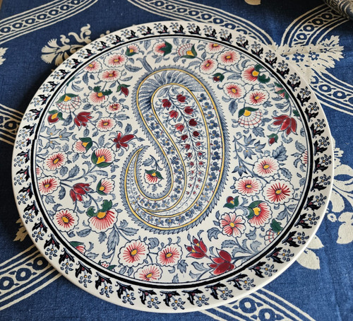 Vintage annees plat rond en - plat,