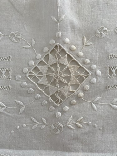 Drap ancien fil brode - fil,
