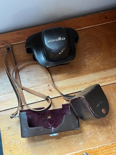 Vintage brown hard leather - vintage,