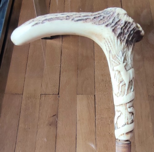 Ancienne canne cor cerfs - canne,