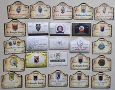 Étiquettes Vin LOT Police Rare.