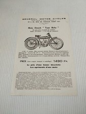 Dresch Type Baby de 1928 Prospectus Catalogue Brochure Moto