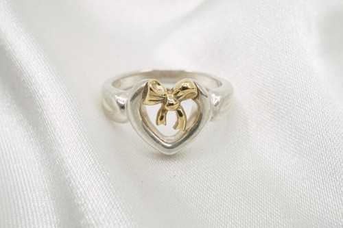 Tiffany bague cœur ruban - &, co