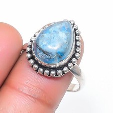 Bague Larimar en forme de