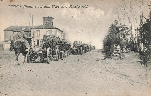 Artillerie allemande sur - , le