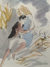 Tableau ancien estampe gravure