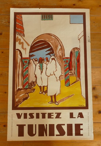 Visitez tunisie affiche - la,