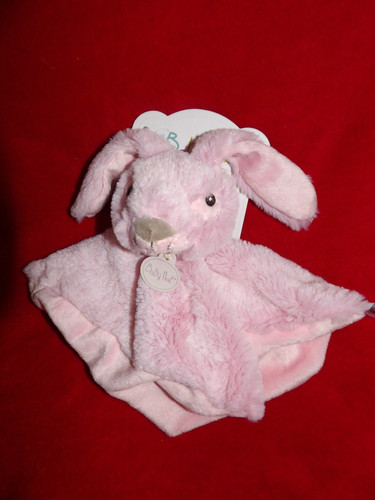 Doudou plat lapin rose - plat,
