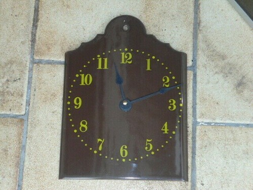 Horloge pendule emaillee - pendule,