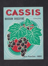 Ancienne étiquette Alcool