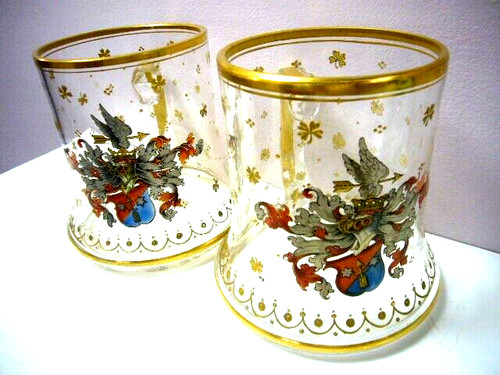Cristal moser deux chopes - cristal,