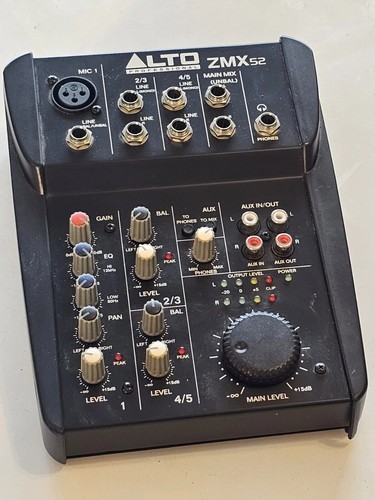 Mixer audio alto zmx52 - audio,