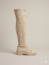 Botte Cuissarde Velour Femme