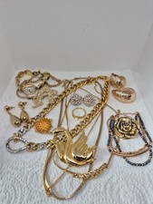 Lot Bijoux Retro/ Vintages Métal Doré