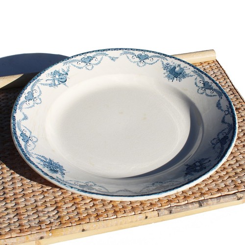 Plat rond faïence de - plat,
