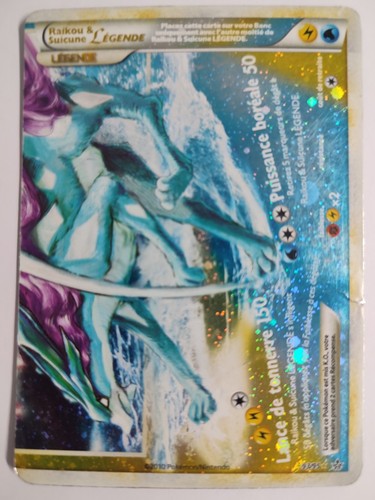 Carte pokémon raikou - carte,