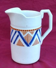 Art Deco Pichet Broc Service Toilette Gabon Faience Longchamp