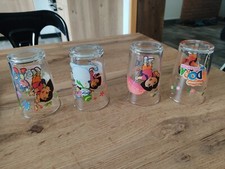 Lot 4 verres à moutarde / Amora / Dora L'exploratrice