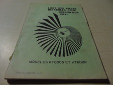 catalogue pièces détachées motoculteur KT600S KT600R  ISEKI  en Français