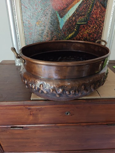 Porte vase cuivre style - porte-vase,