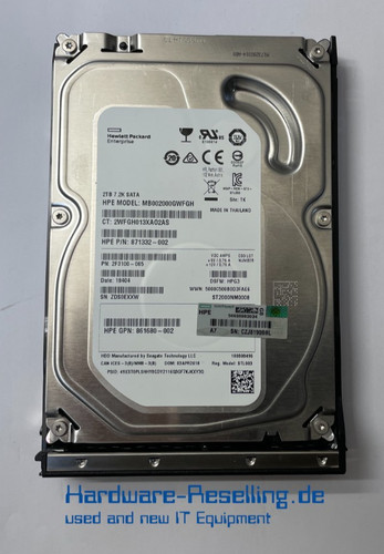 Hdd interne 2tb - hp,