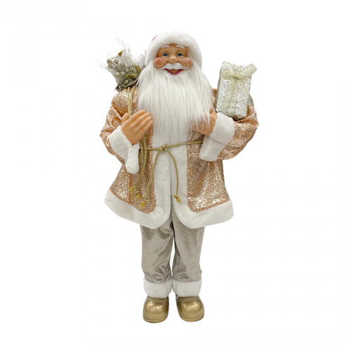 Père noël rose paillettes - père,