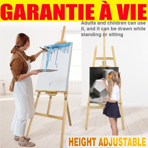 175cm chevalet atelier - chevalet, d'atelier