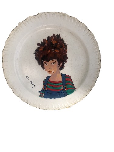 Ancienne assiette peinture - ancienne,