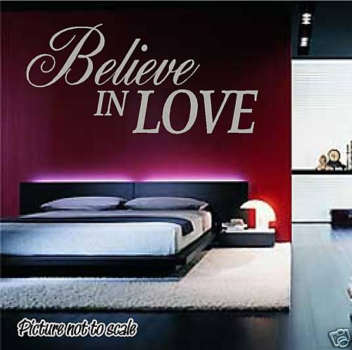 Believe love vinyl wall - vinyl,